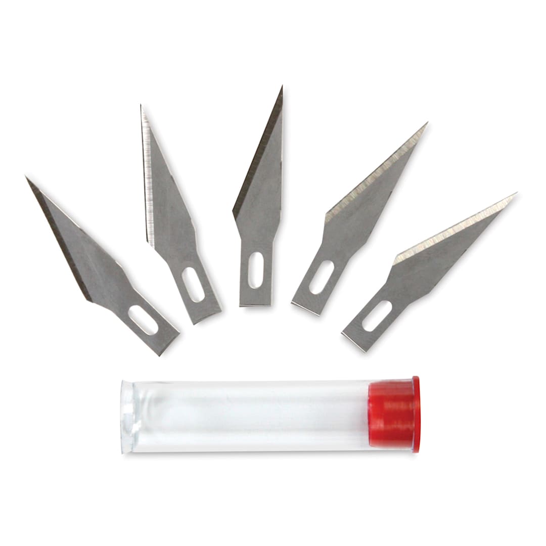 Open in modal - Excel Blades Hobby Blades - #2, Safety Carded Package, 5 Blades, Out Of Tube
