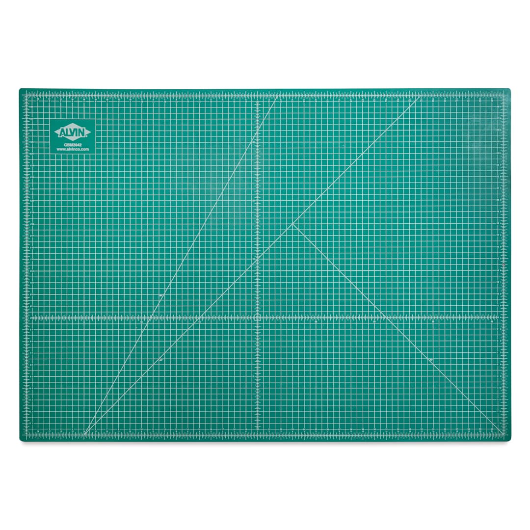 Open in modal - Alvin Cutting Mat - 30" x 42", Green/Black - green side