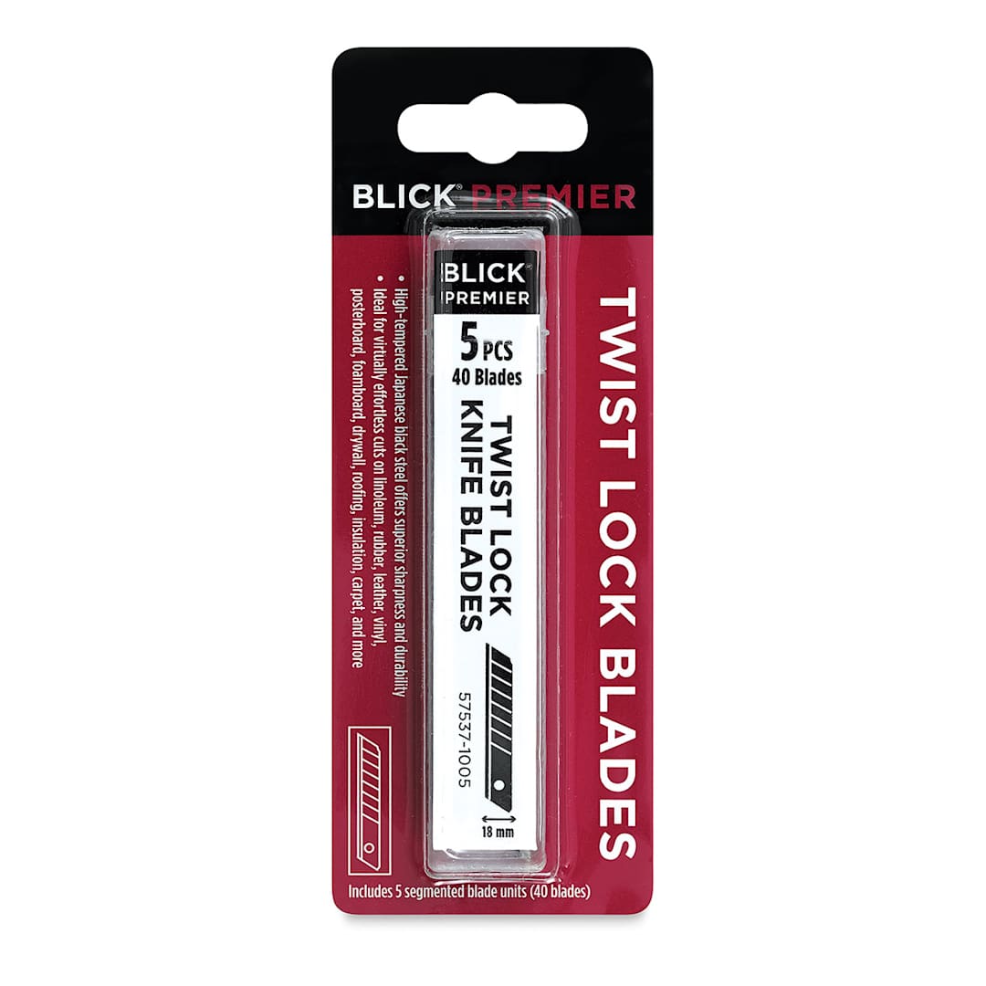 Open in modal - Blick Premier Twist Lock Replacement Blades - Set of 5 blade units that contain 8 segments each
