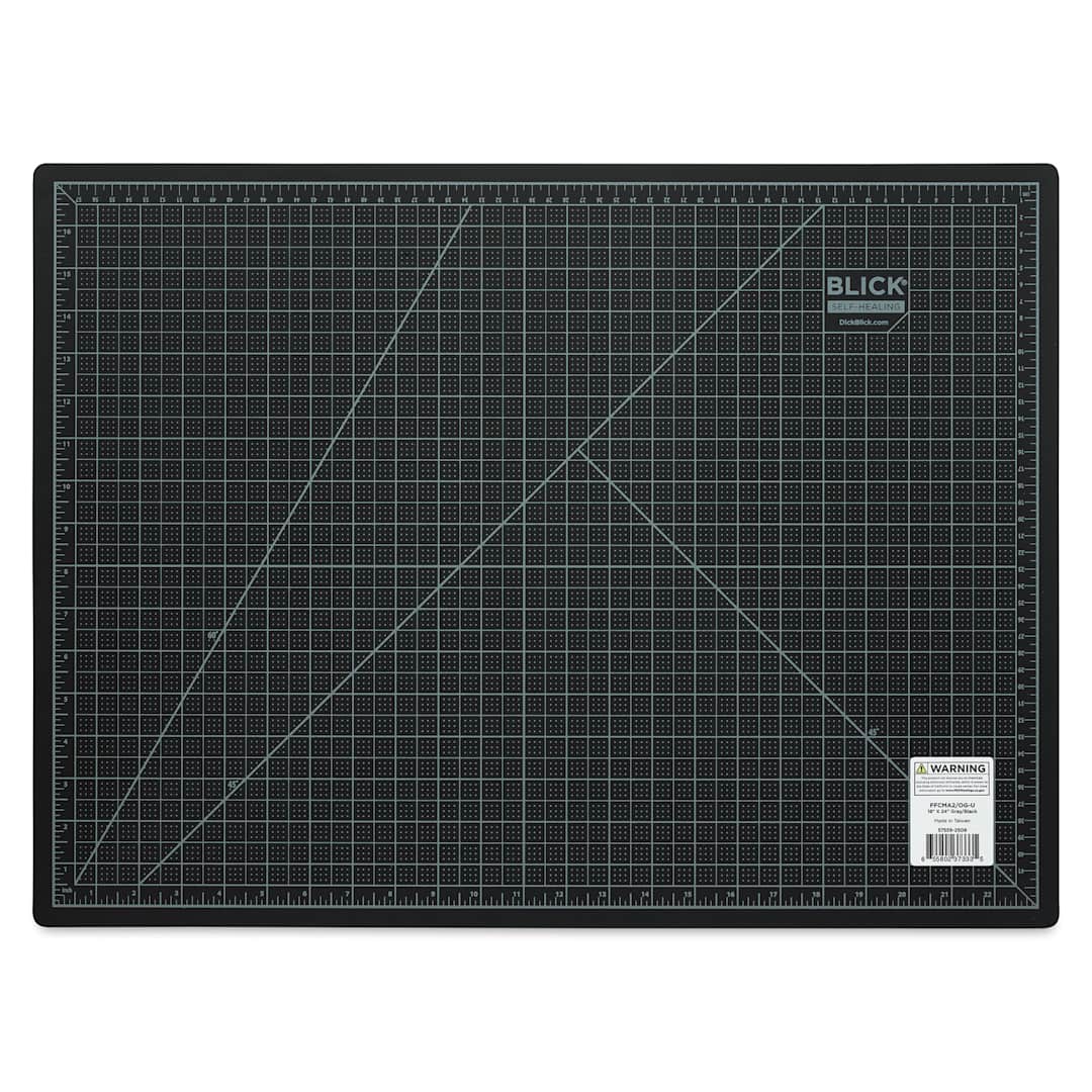 Open in modal - Blick Cutting Mat - Gray/Black, 18" x 24"