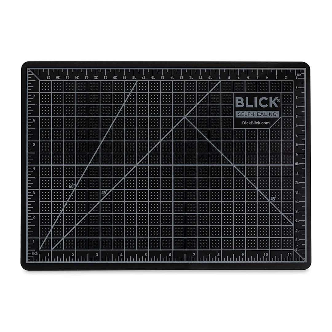 Open in modal - Blick Cutting Mat - Gray/Black, 8-1/2'' x 11'' (Black side)