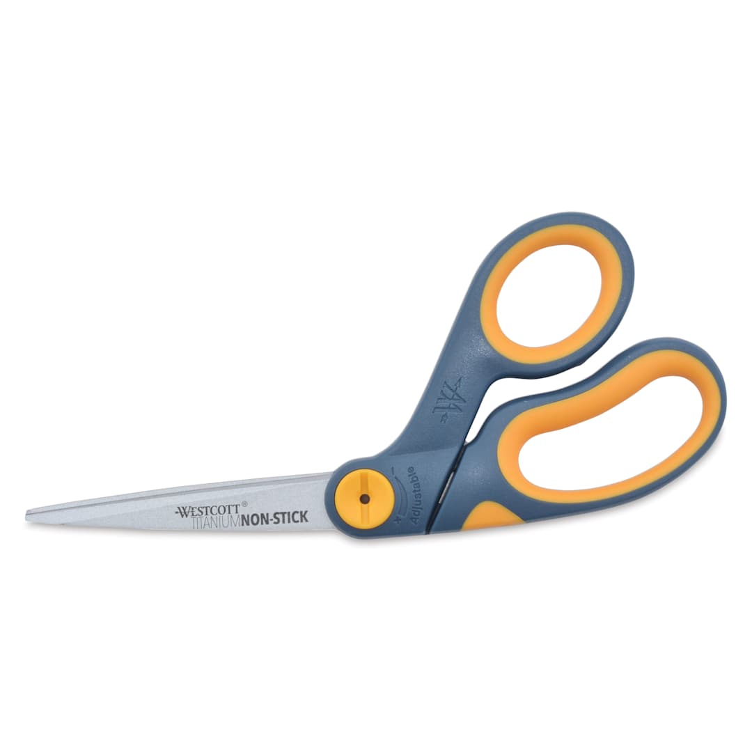 Open in modal - Westcott Bent Titanium Bonded Non-Stick Glide Scissors - 8"
