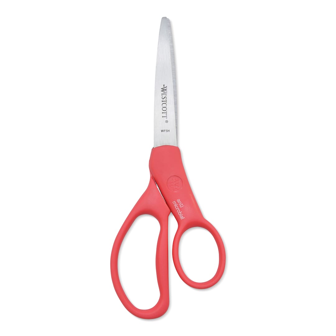 Open in modal - Westcott Anti-Microbial Scissors for Students - 7", Plastic Handle (Red)