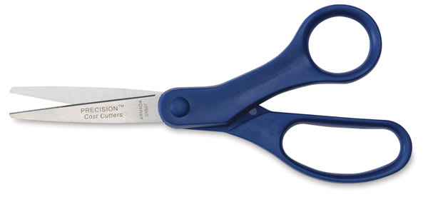 Open in modal - Armada Precision Cost Cutters - 7" scissors shown horizotally and slightly open to show blades