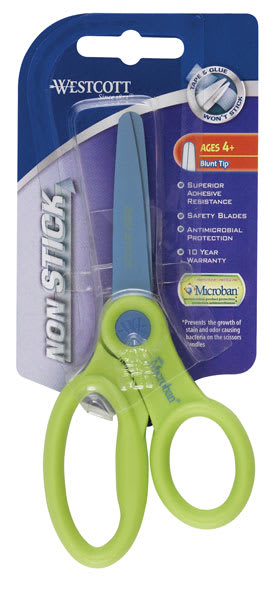 Open in modal - Westcott Kids Non-Stick Scissors with Microban Protection
