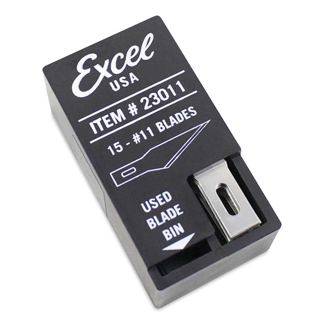 Open in modal - Excel Blades Hobby Blades - #11, Dispenser, 15 Blades