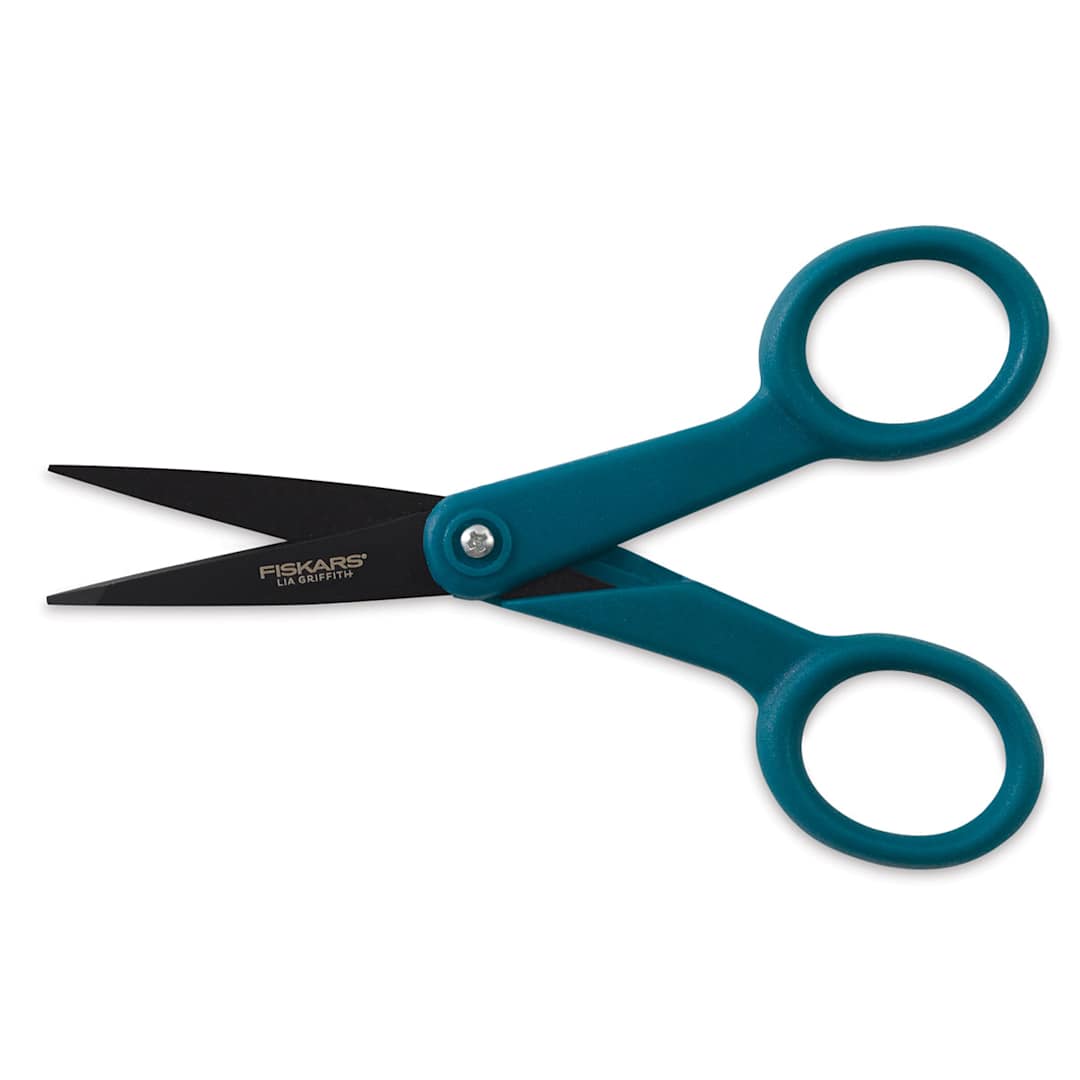 Open in modal - Fiskars Lia Griffith Non-Stick Micro-Tip Crafting Scissors