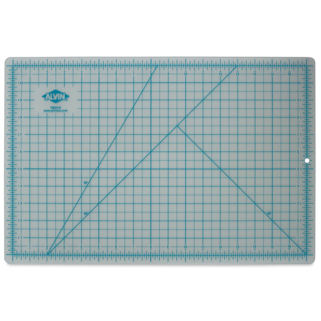 Open in modal - Alvin Cutting Mat - 12" x 18", Translucent - front