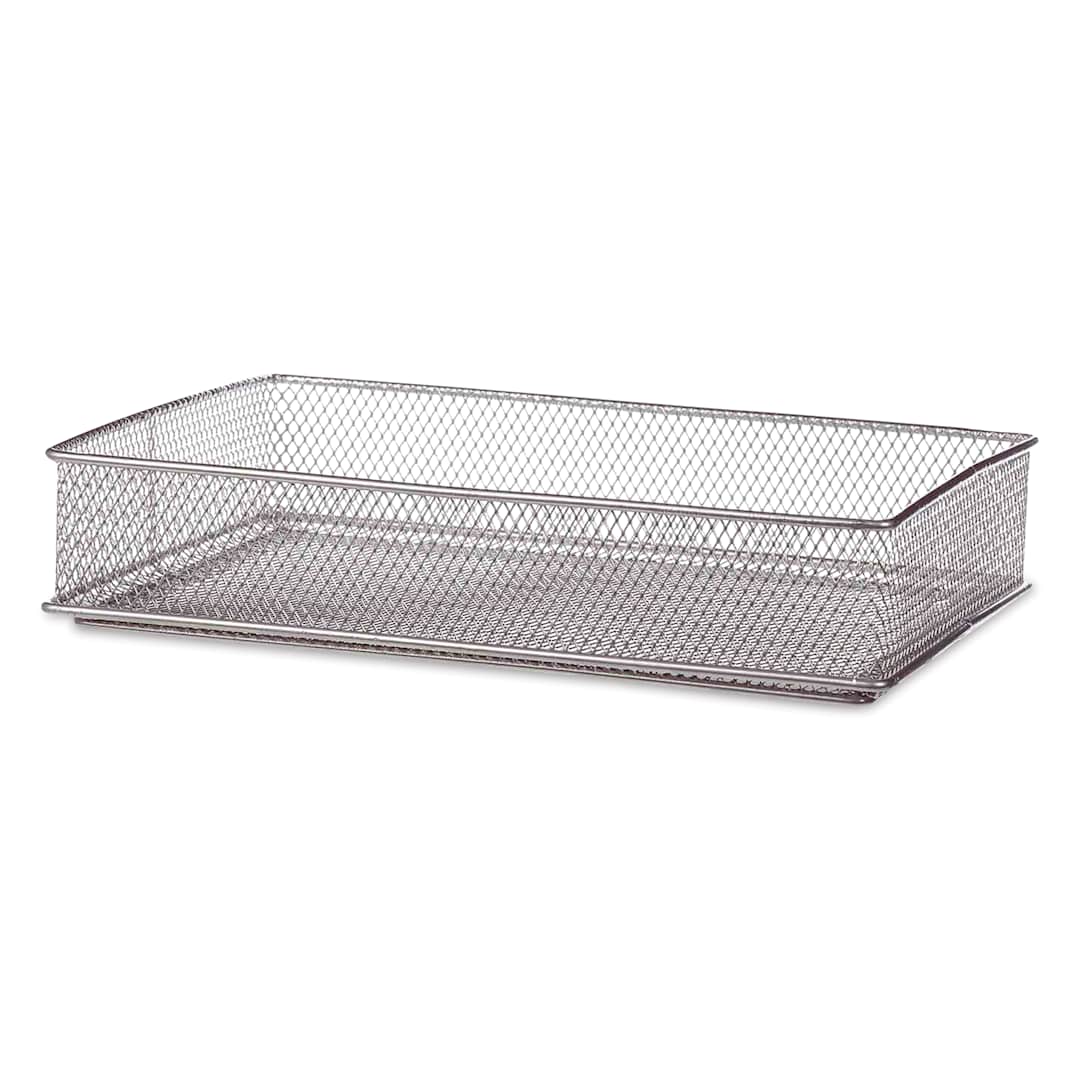 Open in modal - Design Ideas MeshWorks Drawer Storage Bin - Silver, 6" x 9"