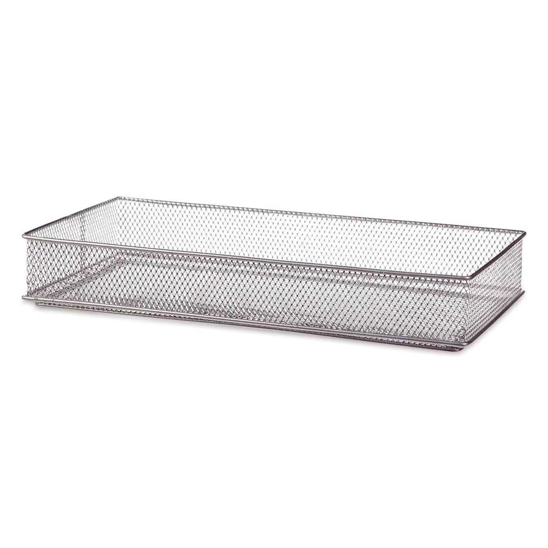 Open in modal - Design Ideas MeshWorks Drawer Storage Bin - Silver, 6" x 12"