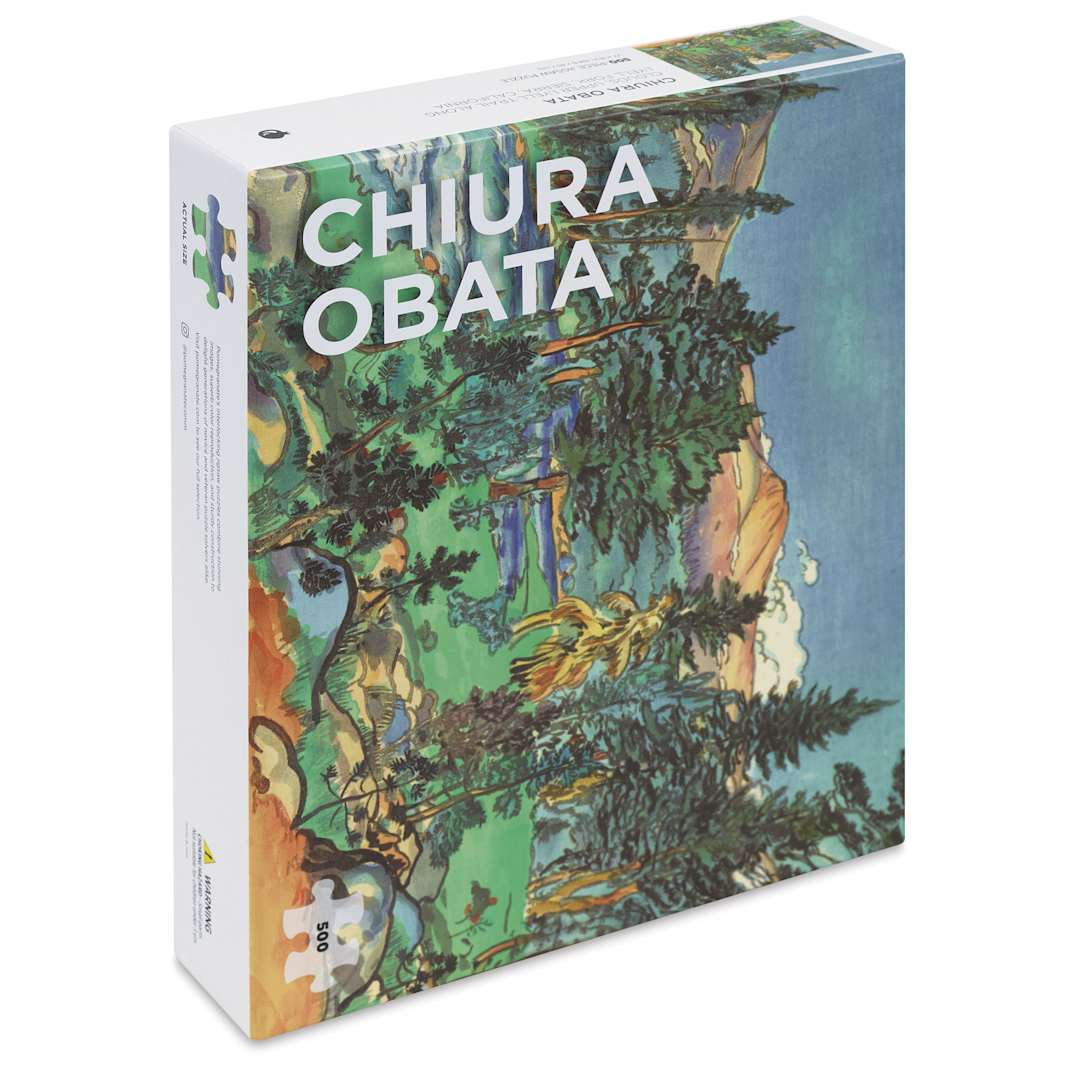 Open in modal - Pomegranate Chiura Obata Clouds 500-Piece Jigsaw Puzzle - 18" x 27", packaging