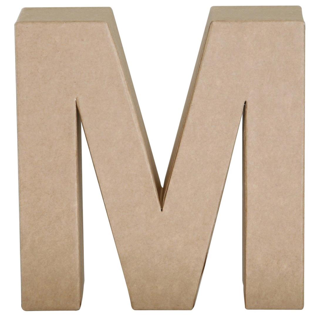 Open in modal - Paper Mache Letters & Numbers M