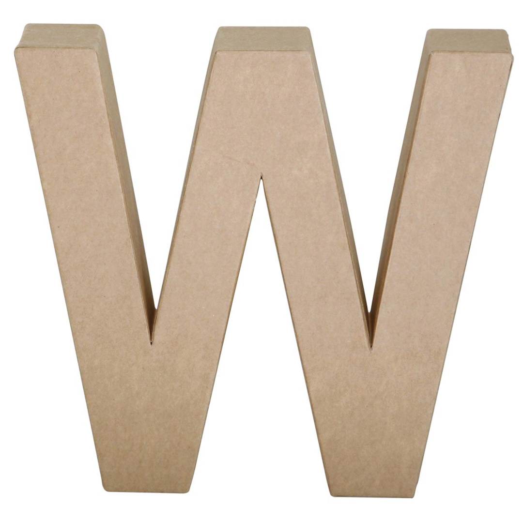 Open in modal - Paper Mache Letters & Numbers W