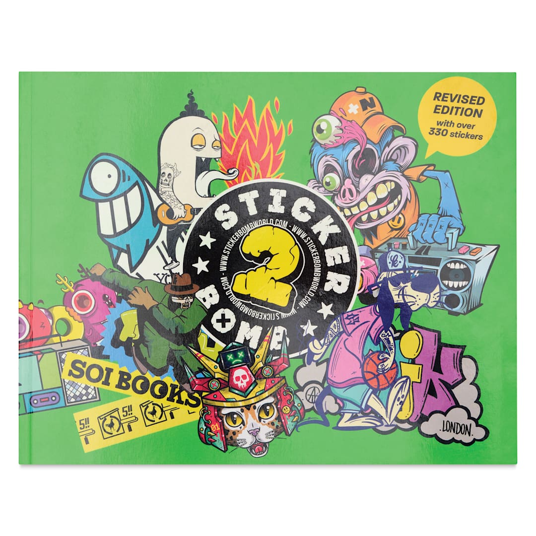 Open in modal - Stickerbomb 2 - 9-4/5" x 7-4/5", 132 Pages, front cover