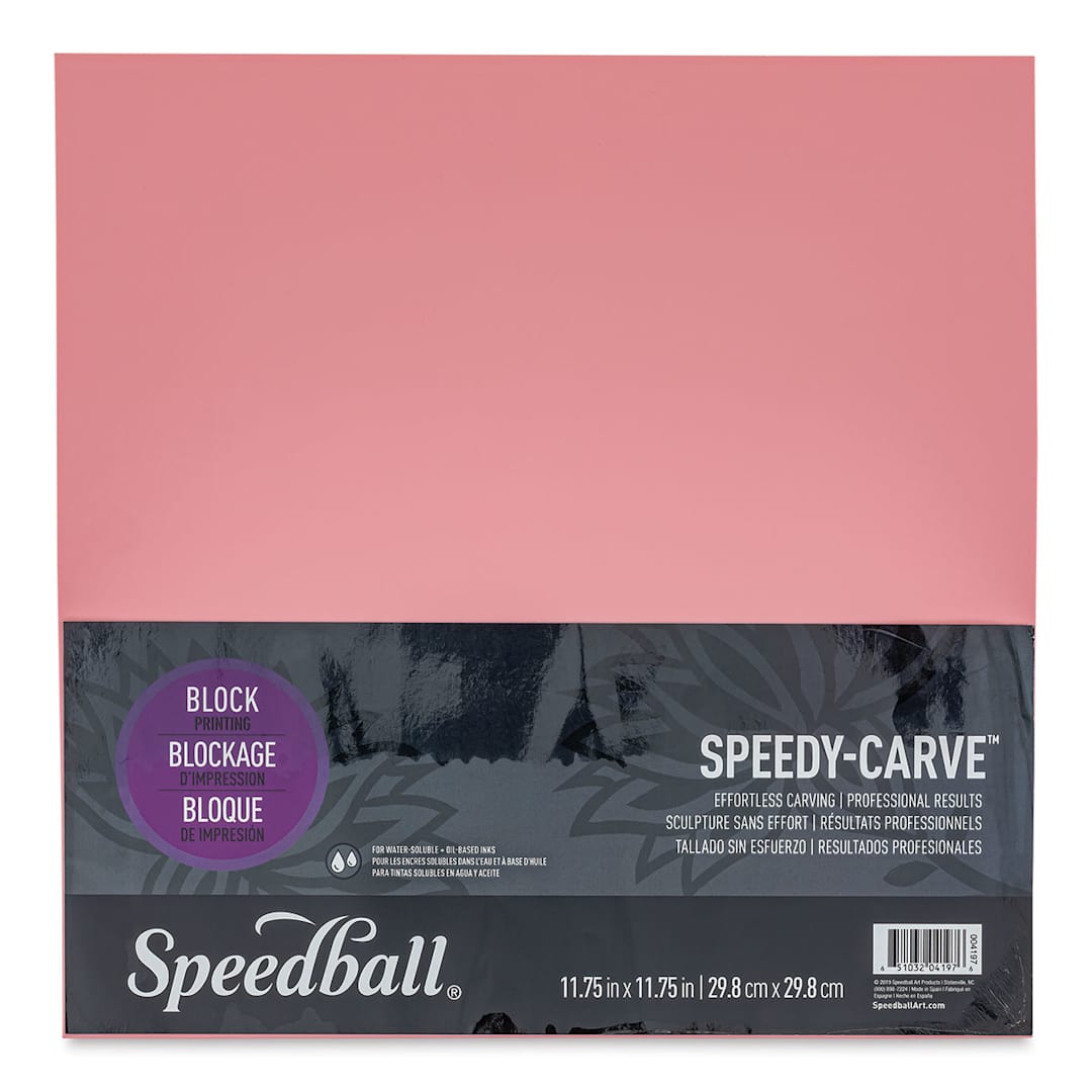 Open in modal - Speedball Speedy Carve Block - 11-3/4" x 11-3/4" - front of packaging