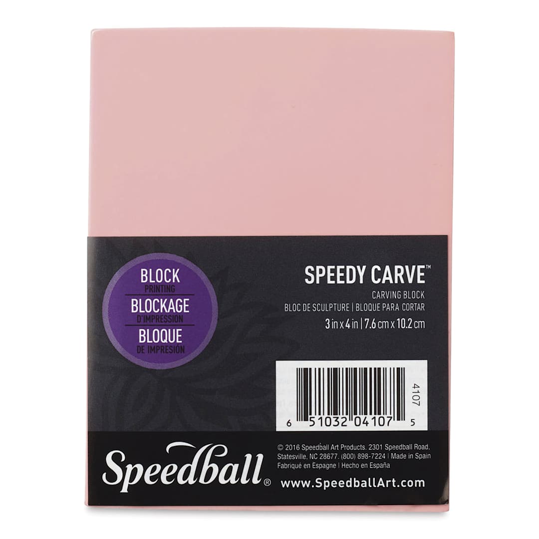 Open in modal - Speedball Speedy Carve Block - 3" x 4" - front of packaging