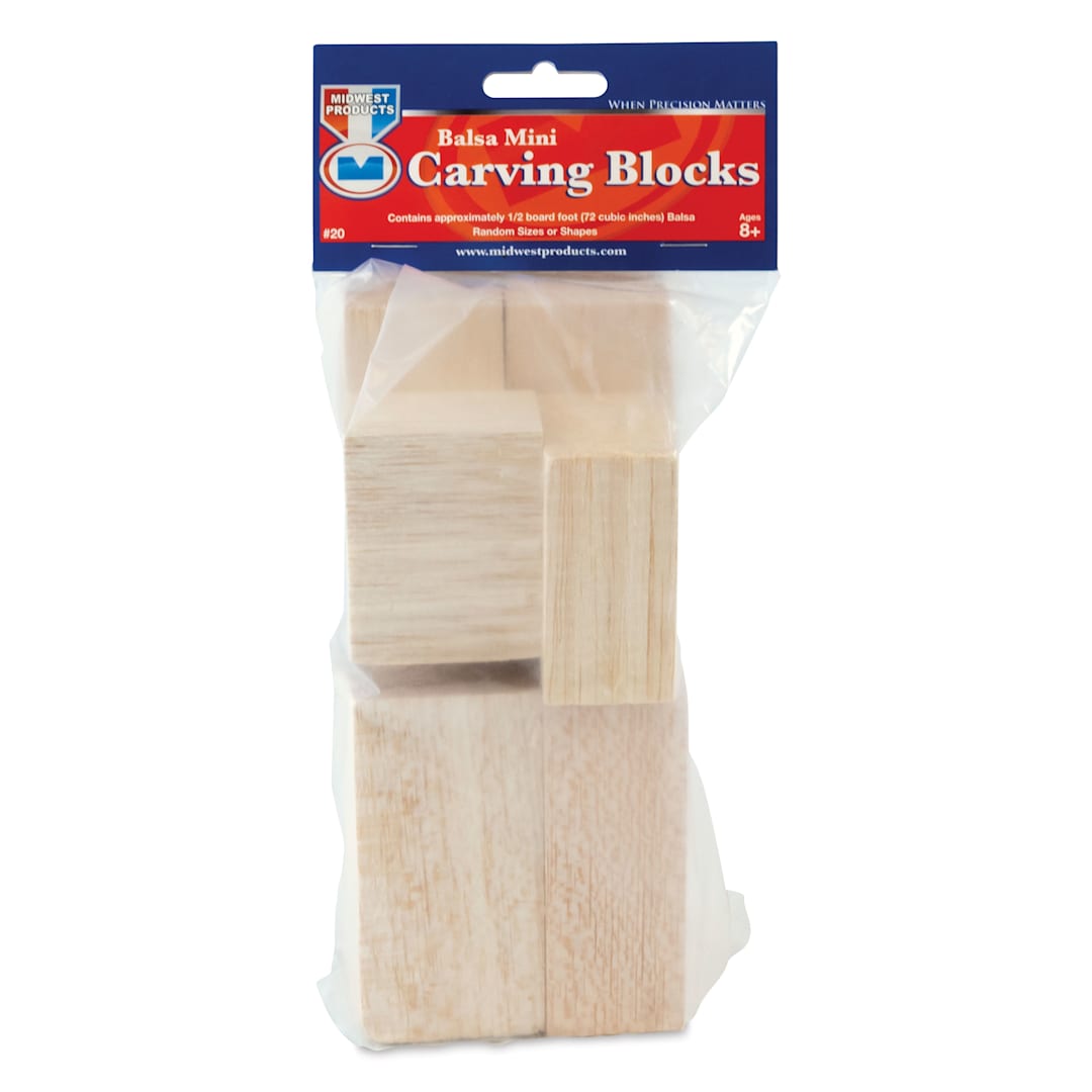 Open in modal - Midwest Products Mini Carving Block Bag - Balsa Wood Assortment