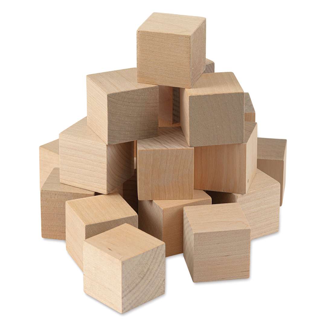 Open in modal - Hygloss Wooden Blocks - Pkg of 20, 1-1/2" Cubes