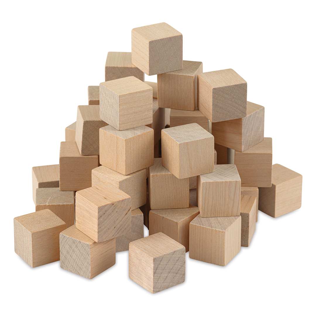 Open in modal - Hygloss Wooden Blocks - Pkg of 48, 1" Block