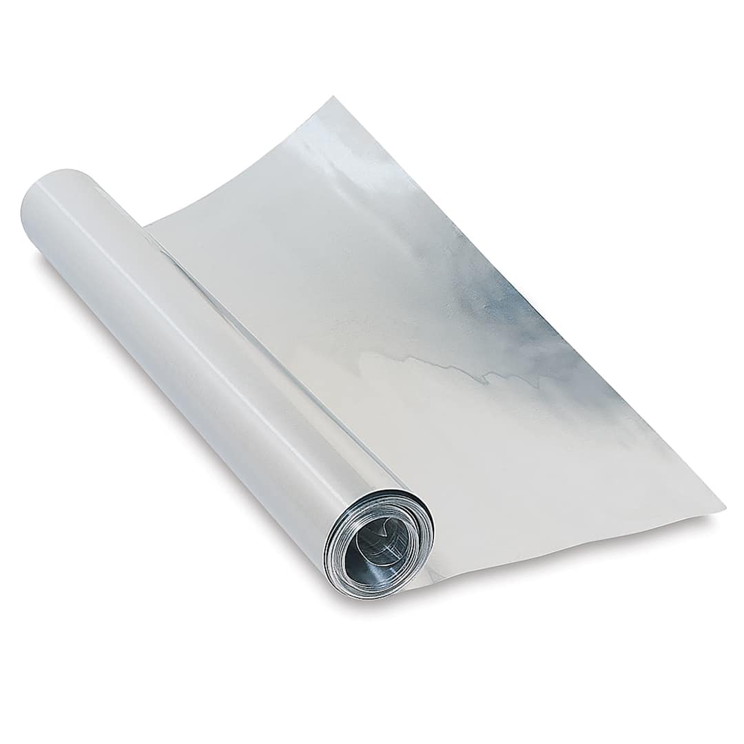 Open in modal - Pure Metal Tooling Foil - Aluminum Roll shown partially unrolled