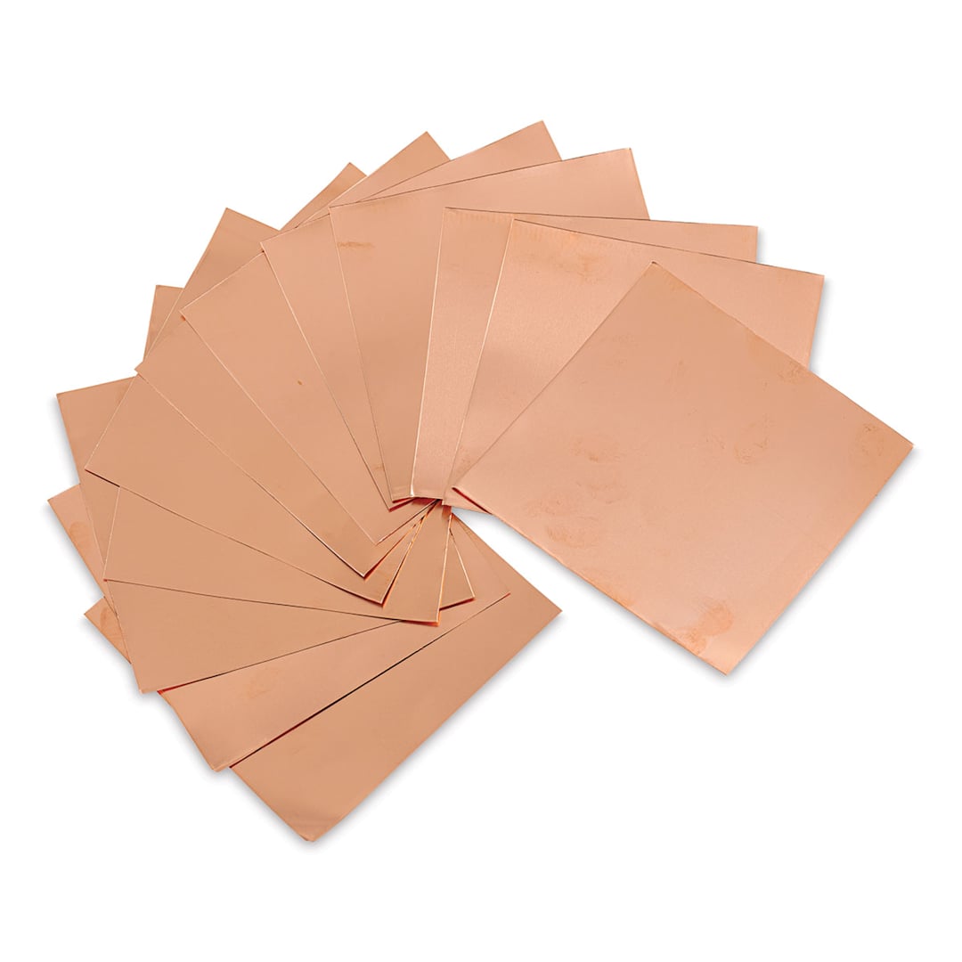 Open in modal - Art Metal Foil Sheets - Pkg of 12, 40 Gauge, Copper