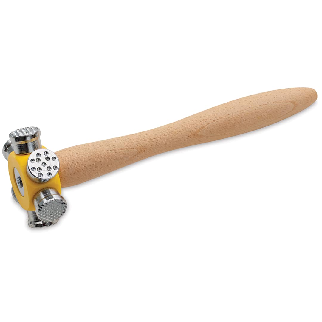 Open in modal - Hawk 6-in-1 Texture Hammer - Angled hammer showing multiple heads