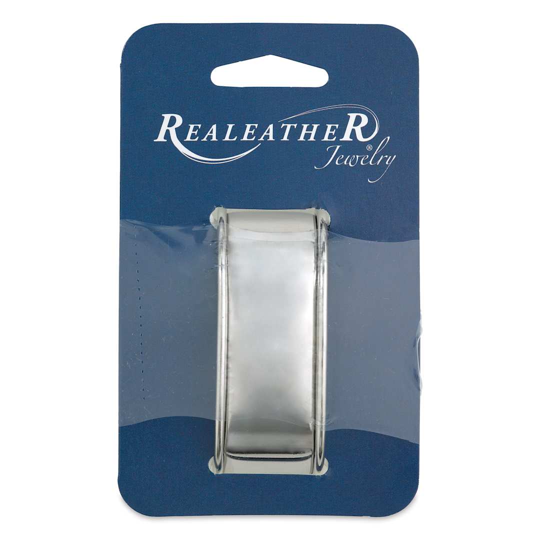 Open in modal - Realeather Metal Cuff Bracelet - 1" Wide, front of the packaging