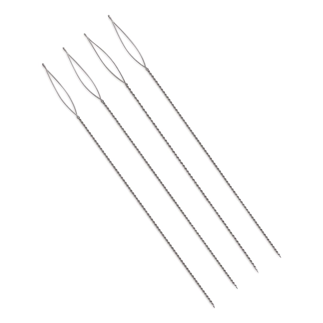 Open in modal - Beadalon Hard Beading Needles - Heavy, Pkg of 4