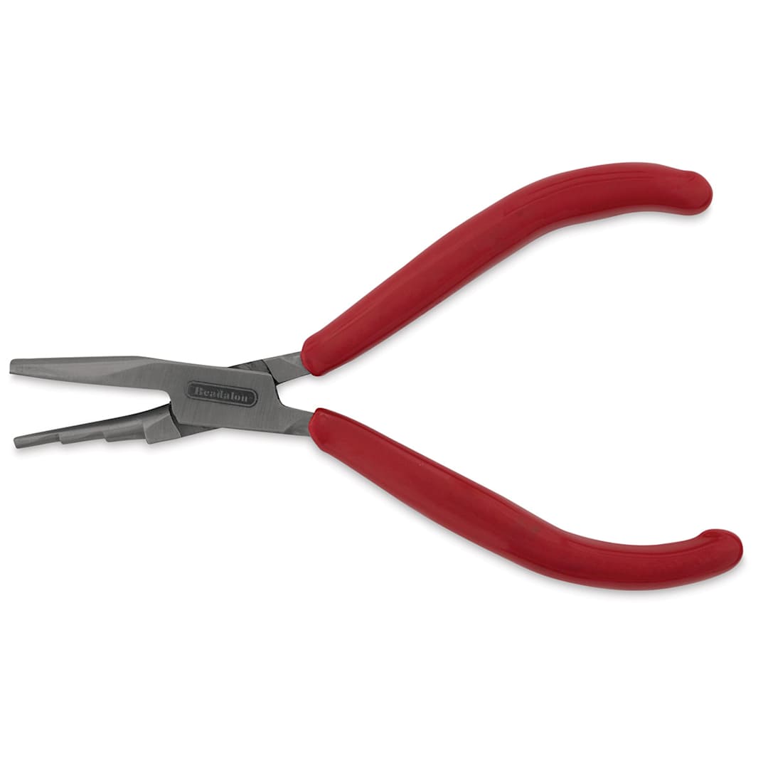 Open in modal - Beadalon Standard Wire Looping Pliers - Side view of pliers shown open slightly
