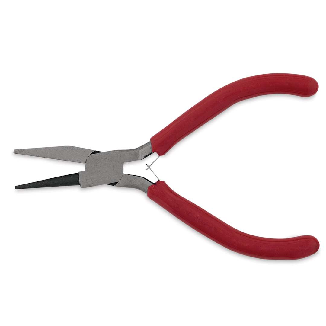 Open in modal - Beadalon Econo Flat/Round Pliers - Side view of slightly open Pliers
