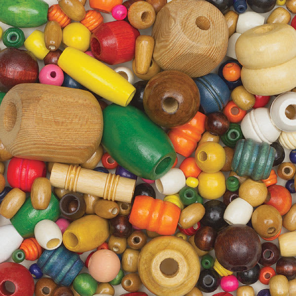 Open in modal - Wooden Bead Assortment