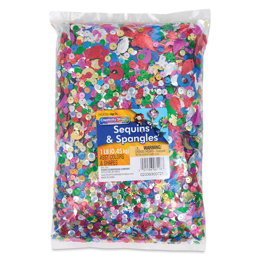 Open in modal - Creativity Street Sequins and Spangles - Classroom Pack, Assortments, 1 lb, Bag