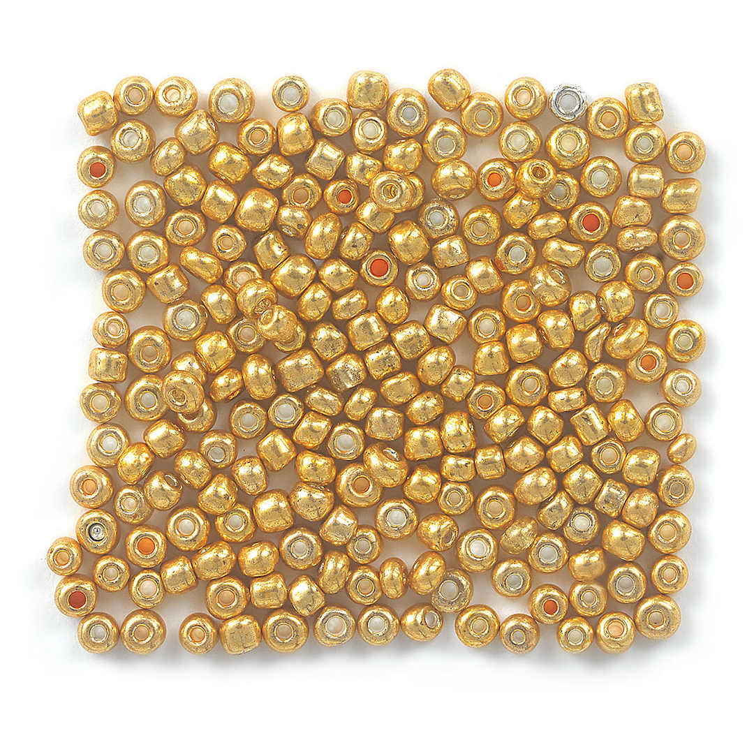 Open in modal - Gold Metallic Seed Beads