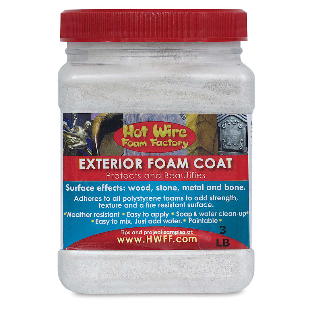 Open in modal - Hot Wire Foam Factory Foam Coat - Front view of Exterior Foam Coat Tub