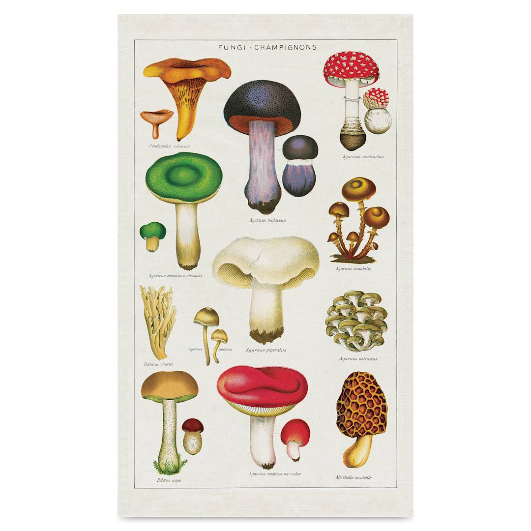Open in modal - Cavallini Mushrooms Tea Towel
