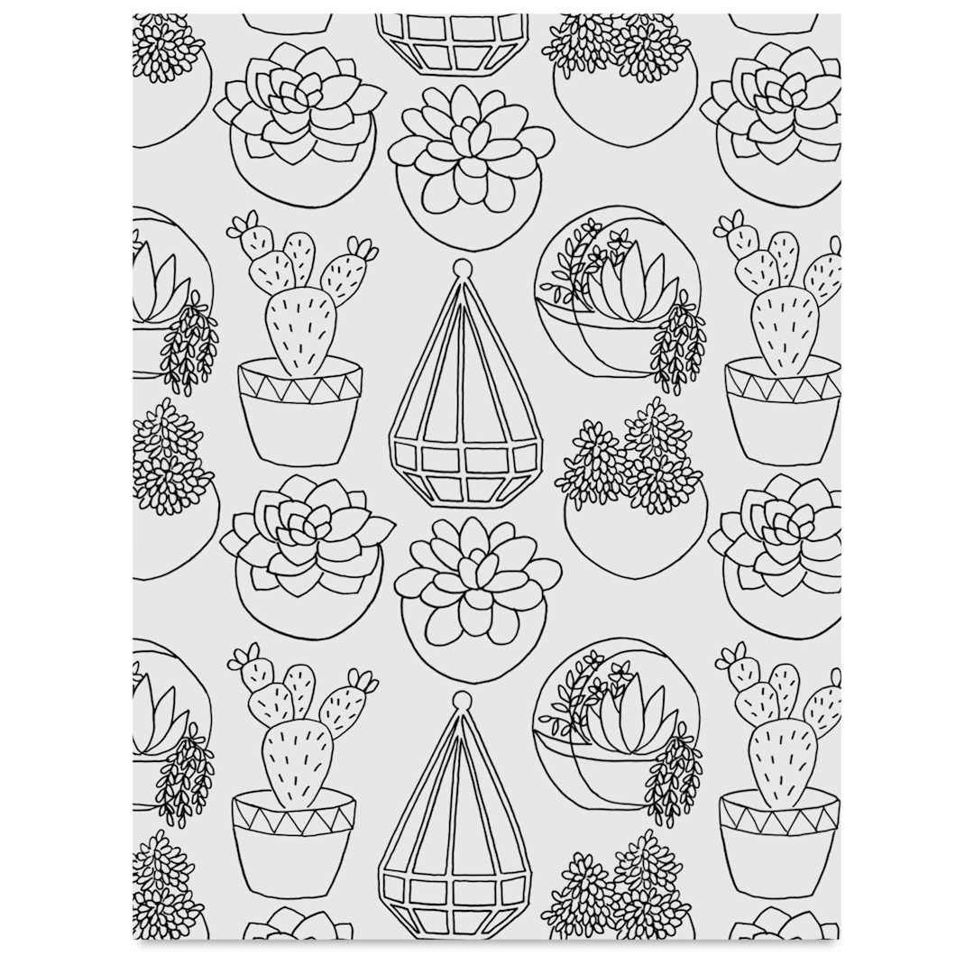 Open in modal - Grafix Artist Series Shrink Film - Succulents Design by Gina Lee Kim