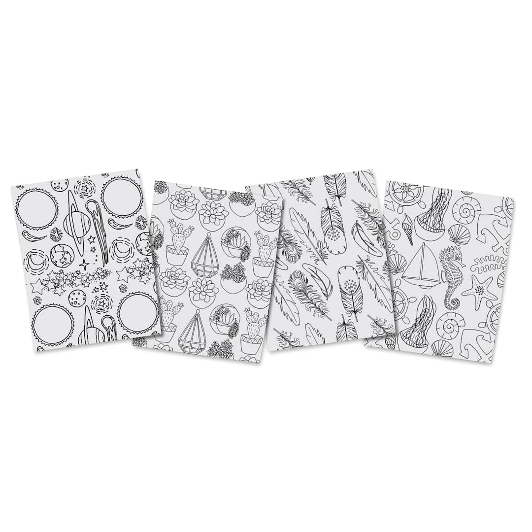 Open in modal - Grafix Artist Series Shrink Film, four sheets laid out created by Gina Lee Kim