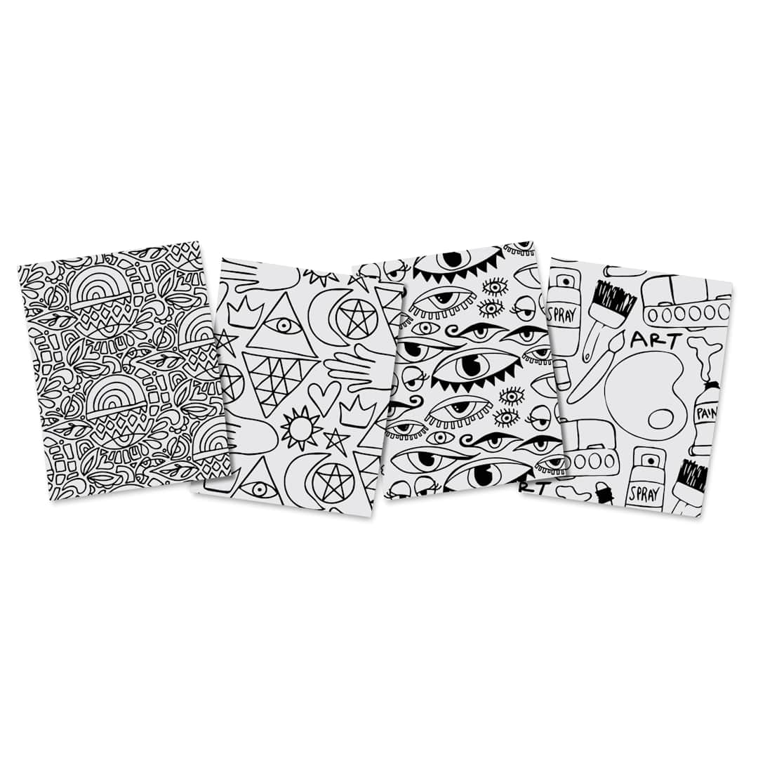 Open in modal - Grafix Artist Series Shrink Film, four sheets laid out created by Balzer Designs