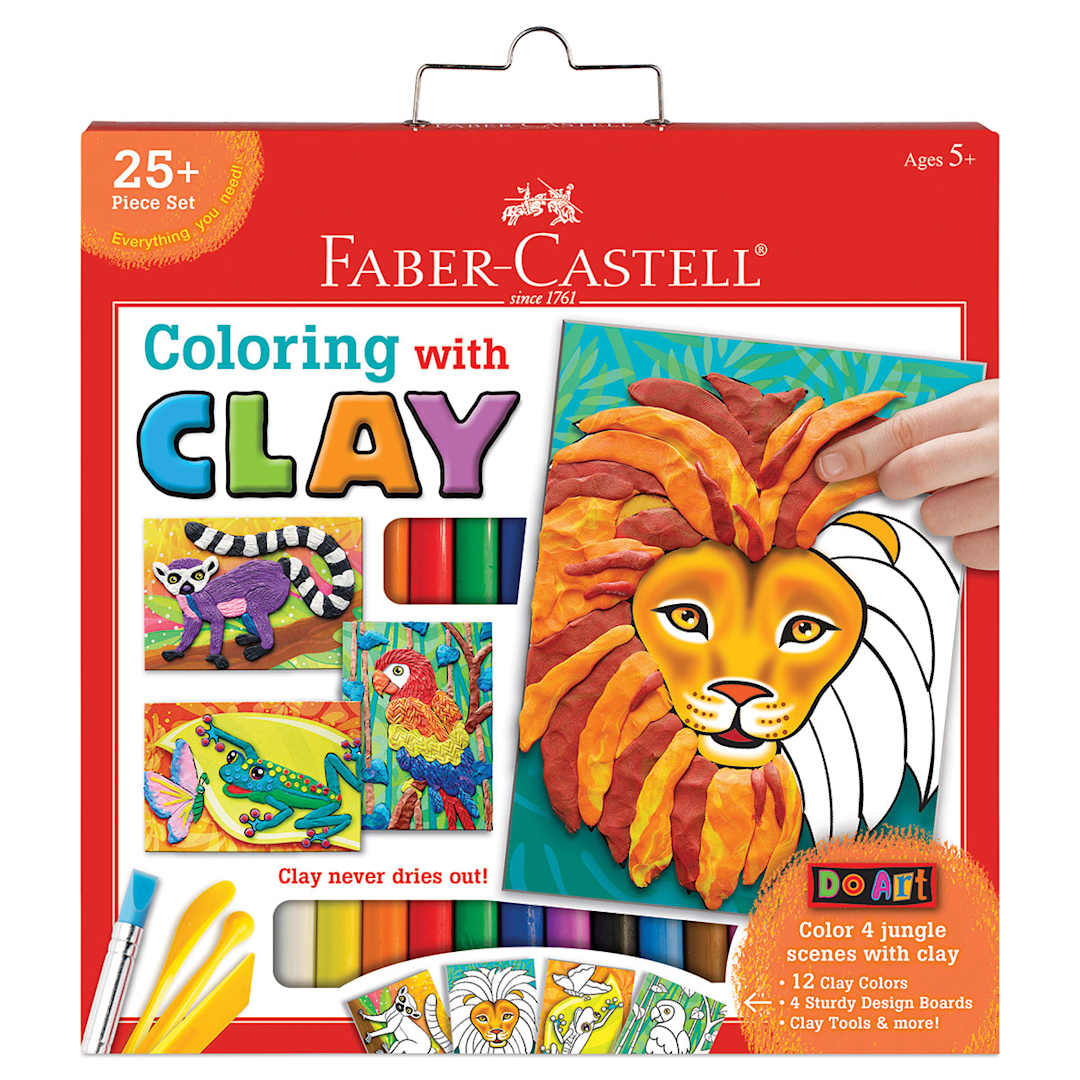 Open in modal - Faber-Castell Coloring with Clay Kit - Front of package