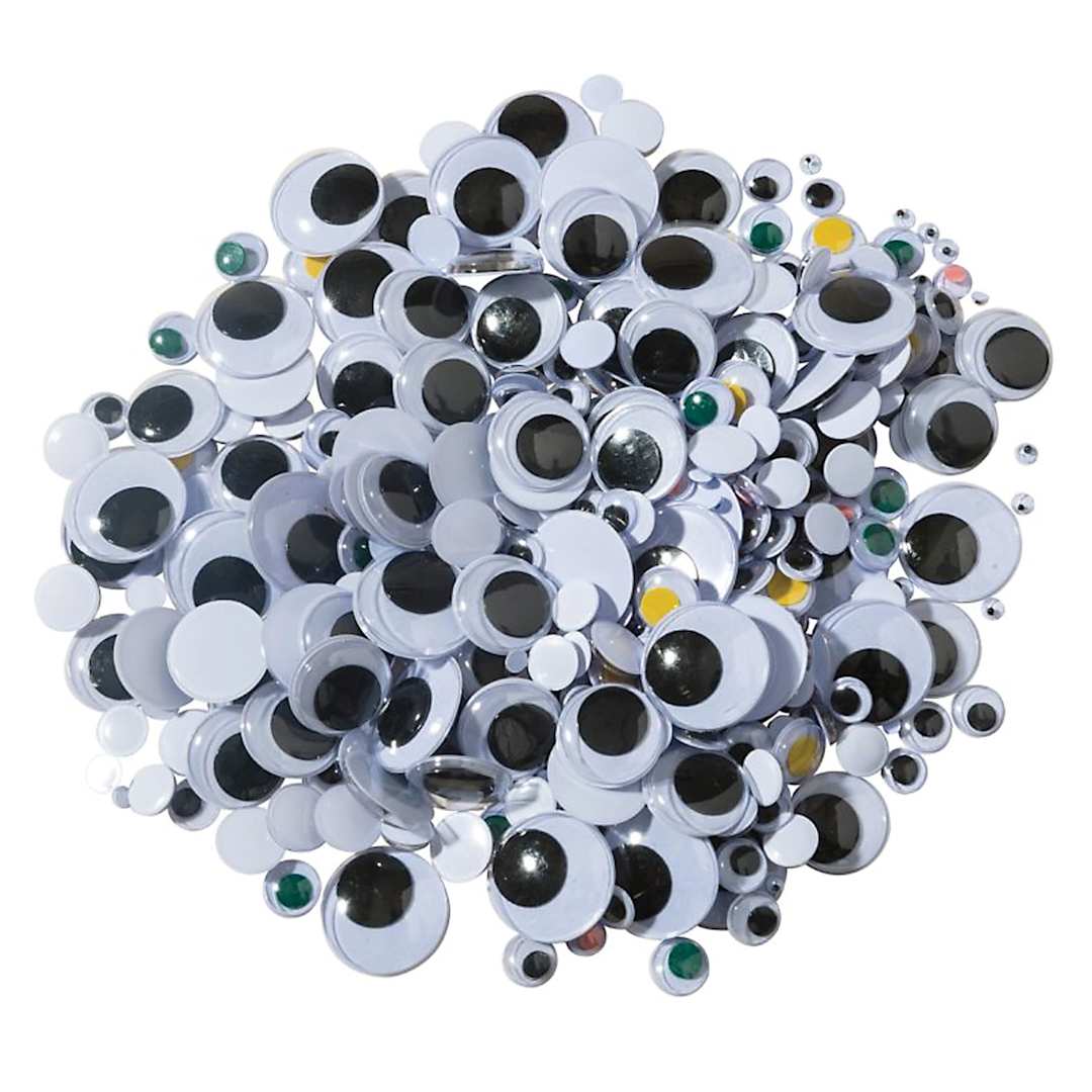 Open in modal - Wiggle Eyes Assorted Size   Multi-Color, 500/Pkg.   - Peggable