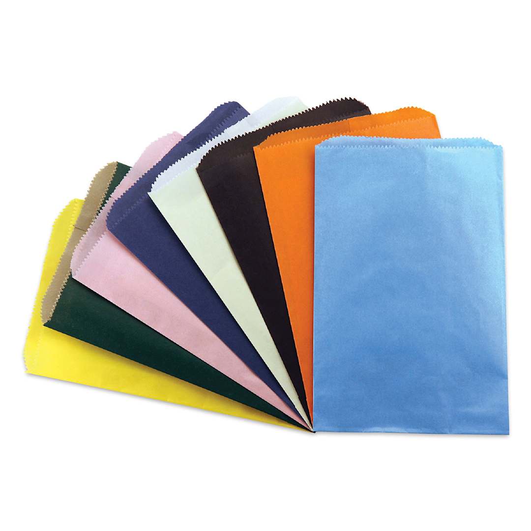 Open in modal - Hygloss Craft and Party Bags - 6" x 9", Small Flat Bags, Pkg of 28