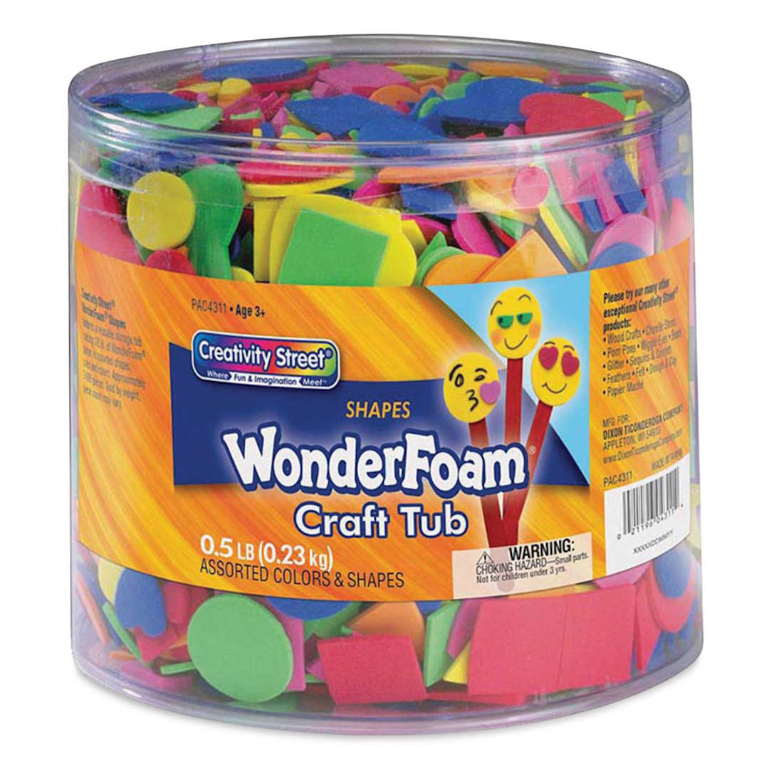 Open in modal - Creativity Street WonderFoam Pieces - Assorted Colors and Shapes, 1/2 lb, Approx 3000 Pieces