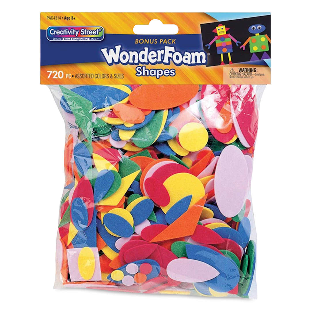 Open in modal - Creativity Street WonderFoam Pieces - Assorted Colors and Shapes, Approx 720 Pieces