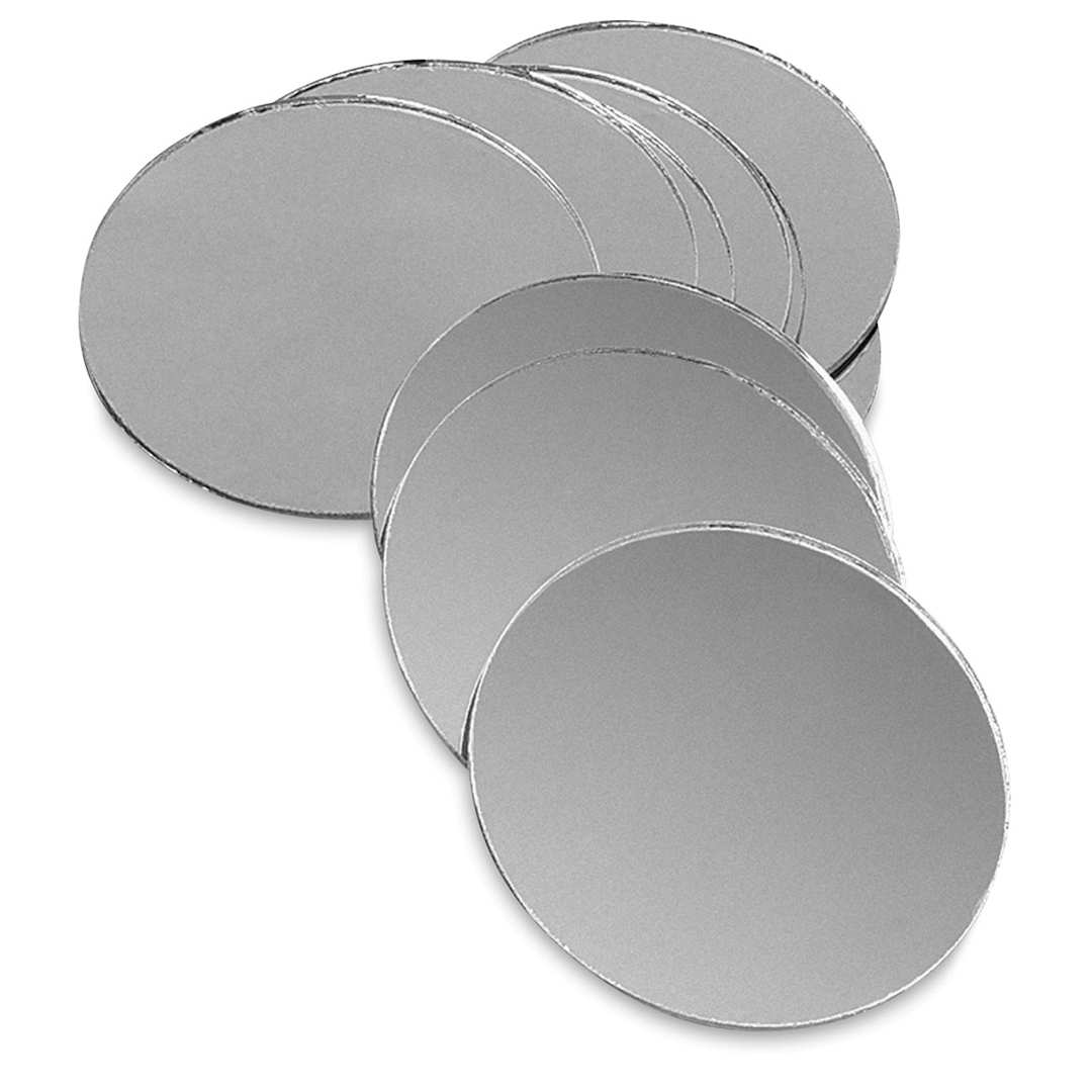 Open in modal - Glass Craft Mirrors - Round Mirrors, 3" diameter, Pkg of 10