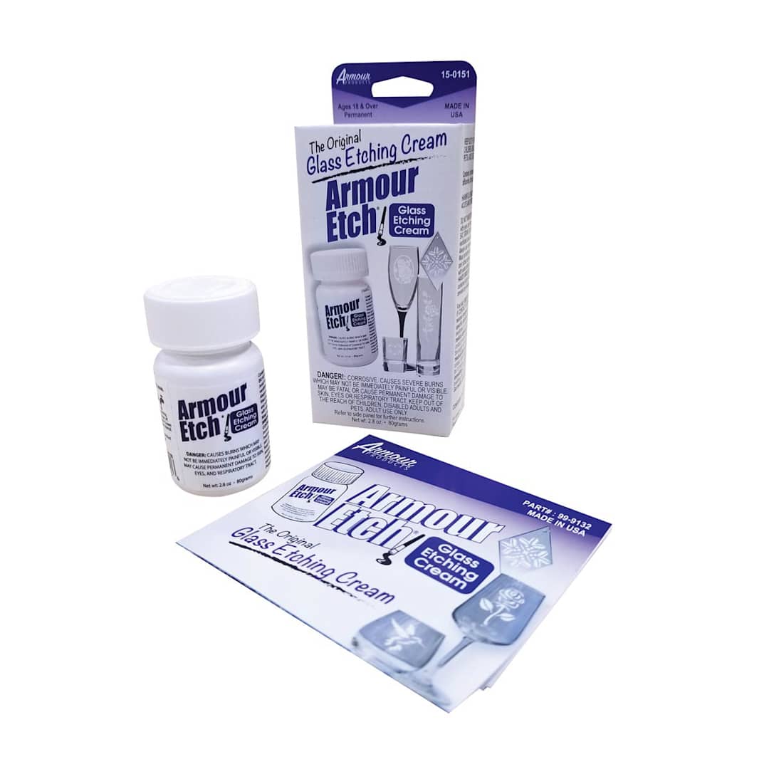 Open in modal - Armour Etch Glass Etching Cream 2.8 oz. - Carded