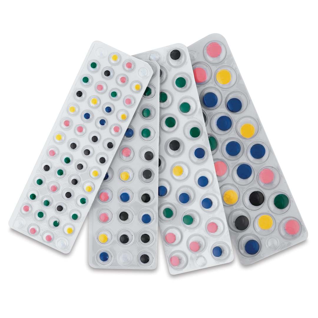 Open in modal - Creativity Street Peel and Stick Wiggle Eyes - Multicolor and Sizes, Pkg of 137, out of packaging