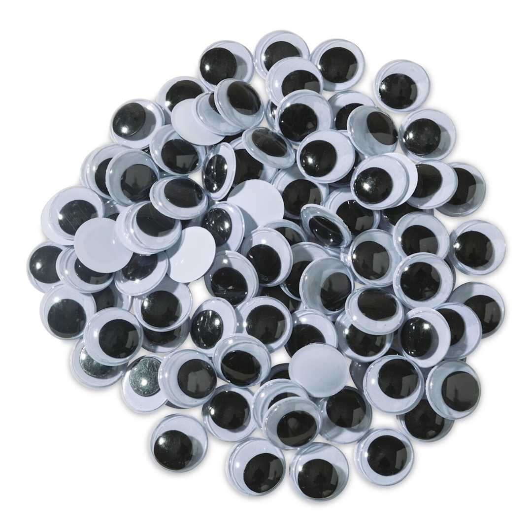 Open in modal - Creativity Street Peel and Stick Wiggle Eyes - Black, Multiple sizes, Pkg of 137