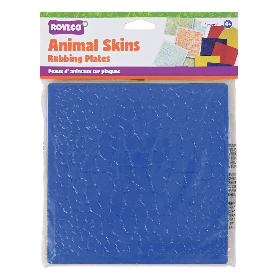 Open in modal - Roylco Rubbing Plates - Animal Skins, Set of 6, front of the packaging