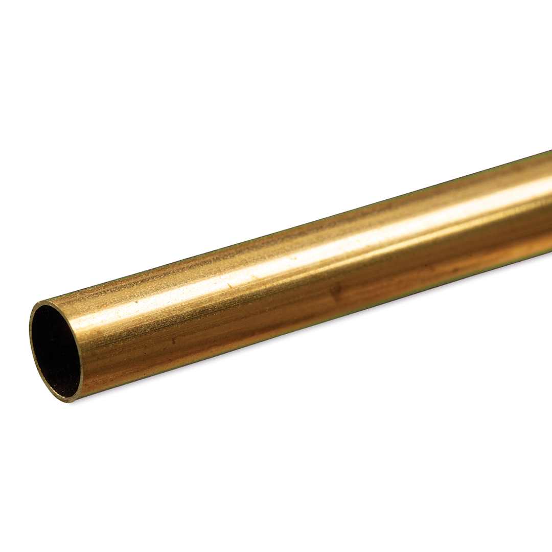 Open in modal - K&S Metal Tubing - Brass, Round, 5/16" Diameter, 12"