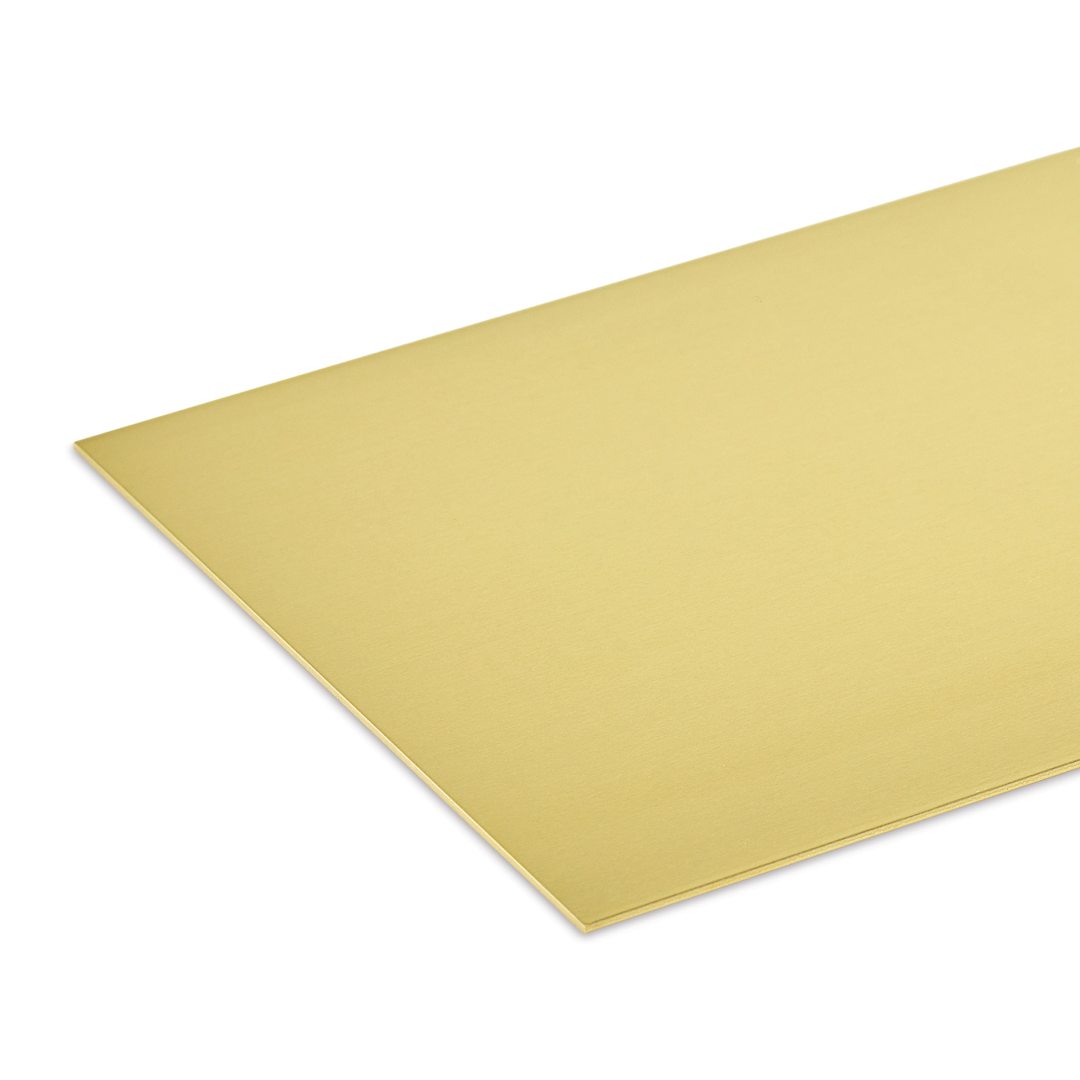 Open in modal - K&S Metal Sheets - Brass, 4" x 10", 0.032" Thick